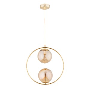 Lampa wisząca Adino 62435 Alfa 2xE14 LED Metal Złoty