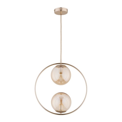 Lampa wisząca Adino 62436 Alfa 2xE14 LED Metal Złoty