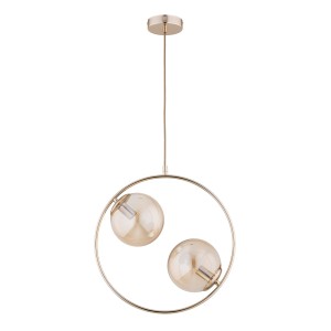 Lampa wisząca Adino 62440 Alfa 2xE14 LED Metal Złoty