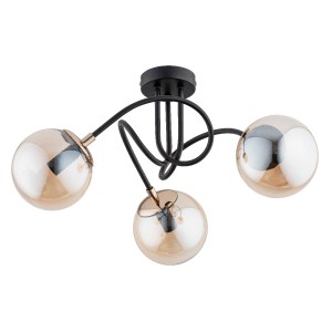 Lampa sufitowa Tectus 63021 Alfa 3xE14 LED Metal Czarny - Stare Złoto