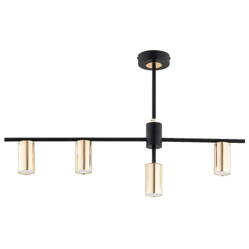 Lampa sufitowa Ursa 63317 Alfa 4xGu10 LED Metal Czarny - Złoty