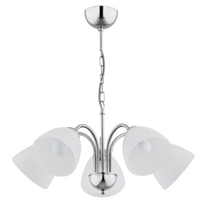 Lampa wisząca Żyrandol Tora 21255 Alfa 5xE27 LED Metal Chrom