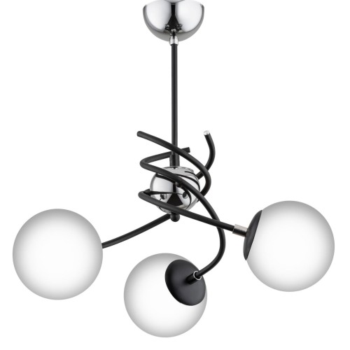 Lampa sufitowa Salsa 28593 Alfa 3xE14 LED Metal Czarny - Chrom