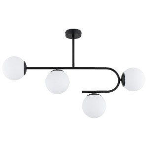 Lampa sufitowa Stellar 63311 Alfa 4xE14 LED Metal Czarny