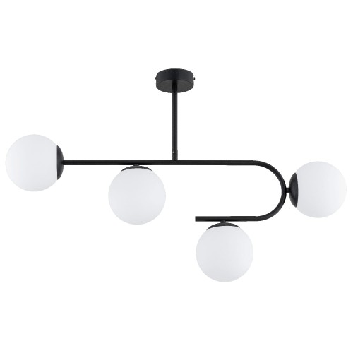 Lampa sufitowa Stellar 63311 Alfa 4xE14 LED Metal Czarny