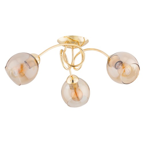 Lampa sufitowa Tevi 62412 Alfa 3xE27 LED Metal Złoty