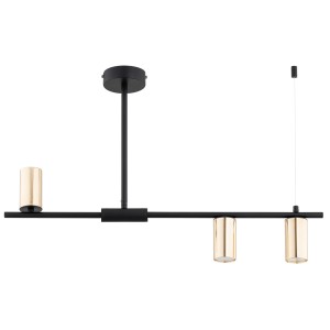 Lampa sufitowa Uranos 62537 Alfa 3xGu10 LED Metal Czarny - Złoty