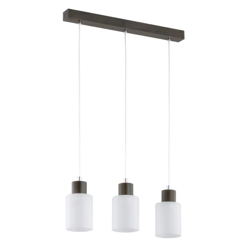 Lampa wisząca Evic 62321 Alfa 3xE27 LED Drewno/Metal Dąb Retro - Chrom