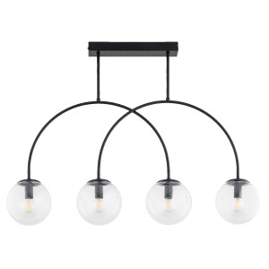 Lampa sufitowa Dilar 63293 Alfa 4xE14 LED Metal Czarny