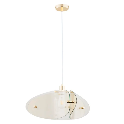 Lampa wisząca Kelis 61306 Alfa 1xE27 LED Metal/Szkło Złoty