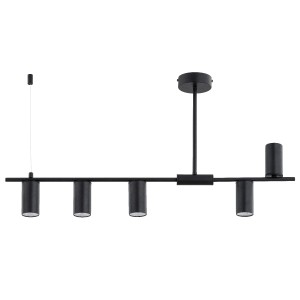 Lampa sufitowa Uranos 63314 Alfa 5xGu10 LED Metal Czarny