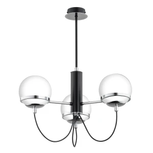 Lampa sufitowa Auron 28583 Alfa 3xE14 LED Metal Czarny - Chrom