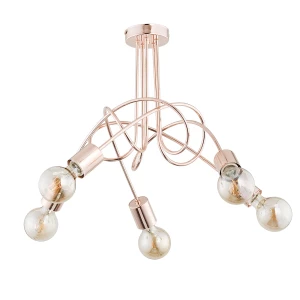 Lampa sufitowa Tango 24325 Alfa 5xE27 LED Metal Miedziany