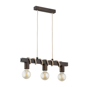 Lampa wisząca Kalipso 62249 Alfa 3xE27 LED Drewno Venge