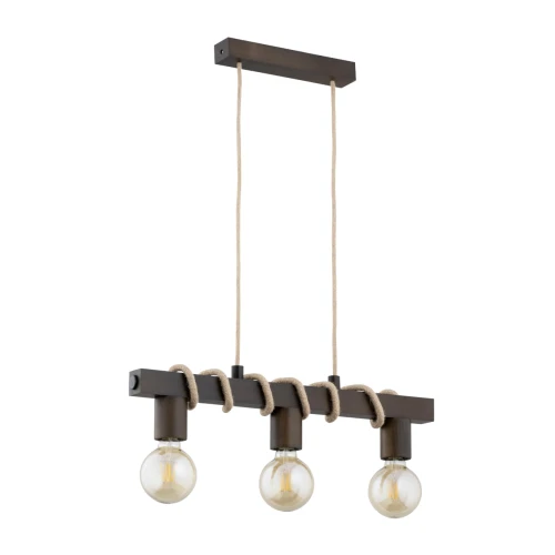 Lampa wisząca Kalipso 62249 Alfa 3xE27 LED Drewno Venge