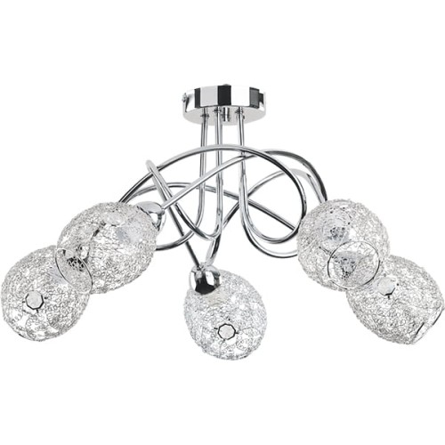 Lampa sufitowa Vera 17845 Alfa 5xE14 LED Metal Chrom