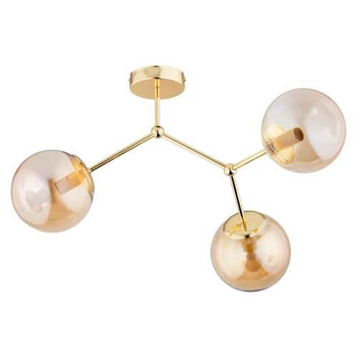 Lampa sufitowa Golem 62264 Alfa 3xE14 LED Metal Złoty
