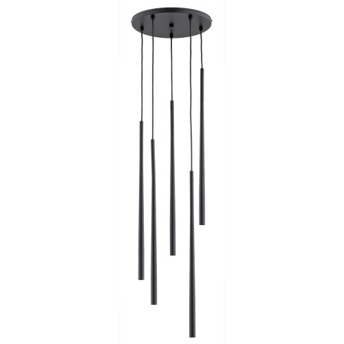 Lampa wisząca Carmen 63147 Alfa 5xG9 LED Metal Czarny