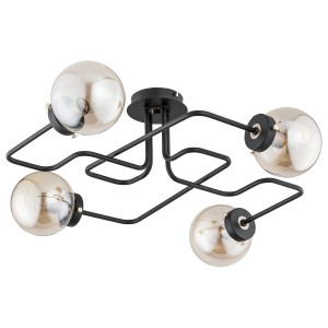 Lampa sufitowa Grap 24774 Alfa 4xE14 LED Metal Czarny