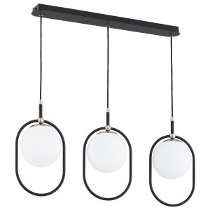 Lampa wisząca Amaro 62461 Alfa 3xE14 LED Metal Czarny - Stare Złoto