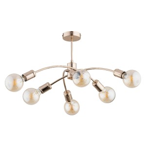 Lampa sufitowa Ralph 63048 Alfa 6xE27 LED Metal Złoty Antyk
