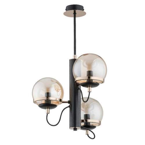 Lampa sufitowa Lumina 28333 Alfa 3xE14 LED Metal Czarny - Stare Złoto