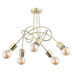 Lampa sufitowa Tango 28315 Alfa 5xE27 LED Metal Złoty