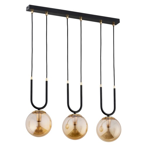 Lampa wisząca Gemma 62359 Alfa 3xE14 LED Metal Czarny - Złoty