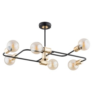 Lampa sufitowa Latinum 63024 Alfa 6xE14 LED Metal Czarny - Złoty