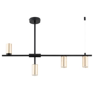 Lampa sufitowa Saur 63324 Alfa 4xGu10 LED Metal Czarny - Złoty