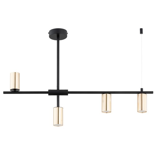 Lampa sufitowa Saur 63324 Alfa 4xGu10 LED Metal Czarny - Złoty