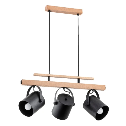 Lampa wisząca Telya 63009 Alfa 3xE27 LED Drewno/Tworzywo Jasne Drewno