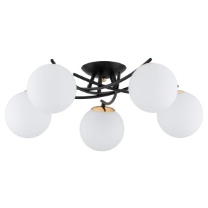 Lampa sufitowa Savi 63258 Alfa 5xE14 LED Metal Czarny - Stare Złoto