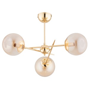Lampa sufitowa Primery 62524 Alfa 3xE14 LED Metal Złoty