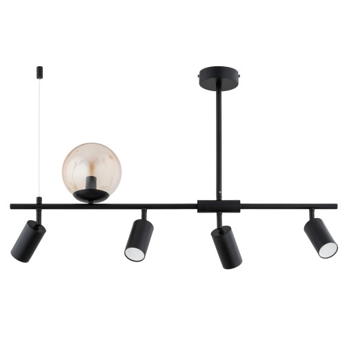 Lampa sufitowa Neska 63346 Alfa 5xE14 LED / Gu 10 LED Metal Czarny