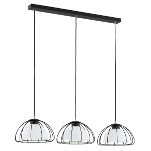 Lampa wisząca Nersy 62445 Alfa 3xE27 LED Metal Czarny - Złoty