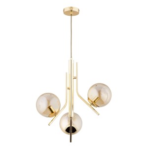 Lampa wisząca Estel 62332 Alfa 3xE14 LED Metal Złoty