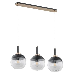 Lampa wisząca Adria 62190 Alfa 3xE27 LED Metal Czarny - Stare Złoto