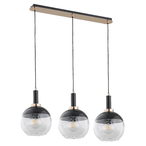 Lampa wisząca Adria 62190 Alfa 3xE27 LED Metal Czarny - Stare Złoto