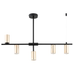 Lampa sufitowa Saur 63325 Alfa 5xGu10 LED Metal Czarny - Złoty