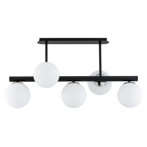 Lampa sufitowa Tukane 63260 Alfa 5xE14 LED Metal Czarny - Chrom