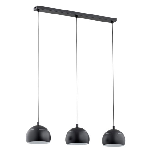 Lampa wisząca Plus 62292 Alfa 3xE14 LED Metal Czarny + Biały
