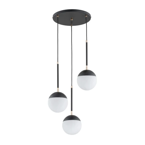 Lampa wisząca Volda 62334 Alfa 3xE14 LED Metal Czarny - Stare Złoto