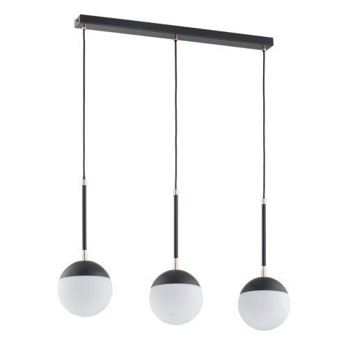 Lampa wisząca Volda 62333 Alfa 3xE14 LED Metal Czarny - Stare Złoto
