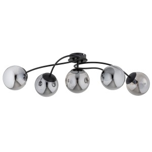 Lampa sufitowa Gilian 63241 Alfa 5xE14 LED Metal Czarny