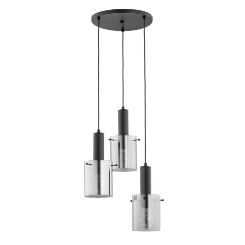 Lampa wisząca Celia 62414 Alfa 3xE27 LED Metal Czarny