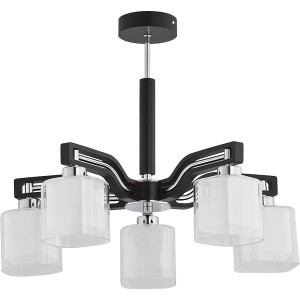 Lampa sufitowa Consul 21365 Alfa 5xE14 LED Drewno/Tworzywo Brązowy