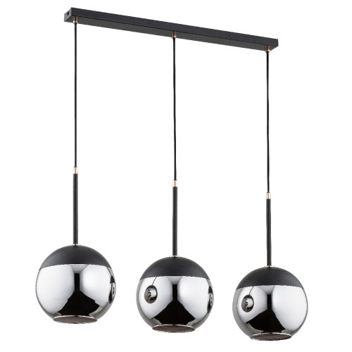 Lampa wisząca Volda 62158 Alfa 3xE27 LED Metal Czarny