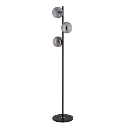 Lampa stojąca podłogowa  9290 Alfa 3xE14 LED Metal Czarny - Chrom