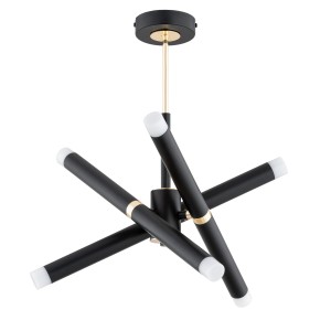 Lampa sufitowa Vilio 63235 Alfa 6xG9 LED Metal/Tworzywo Czarny - Złoty